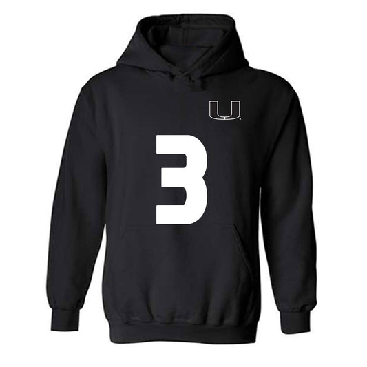 Miami - NCAA Women's Soccer : Noelle Simmons - Replica Shersey Hooded Sweatshirt-0