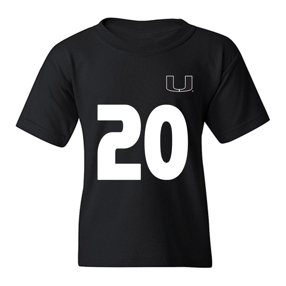 Miami - NCAA Women's Soccer : Grace Mensah - Replica Shersey Youth T-Shirt-0