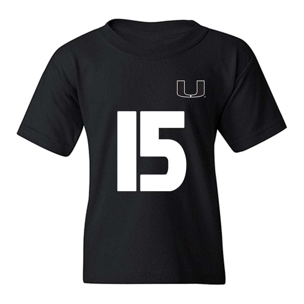 Miami - NCAA Women's Soccer : Allie Serlenga - Replica Shersey Youth T-Shirt-0