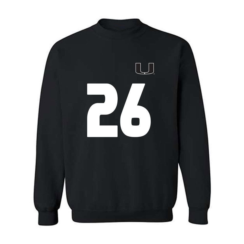 Miami - NCAA Women's Soccer : Dakota Harrell - Replica Shersey Crewneck Sweatshirt-0