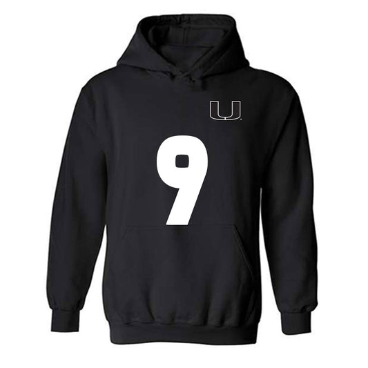 Miami - NCAA Women's Soccer : Zoie Fontenot - Replica Shersey Hooded Sweatshirt-0