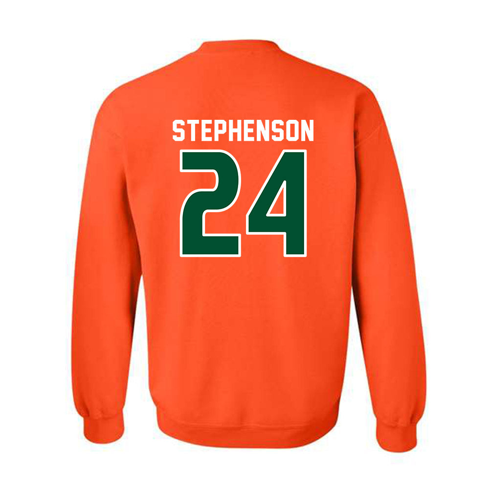Miami - NCAA Women's Soccer : Alyssa Stephenson - Replica Shersey Crewneck Sweatshirt-1