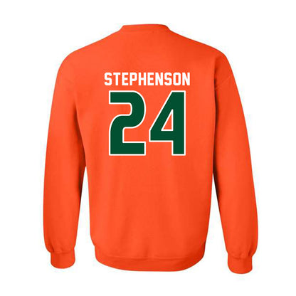 Miami - NCAA Women's Soccer : Alyssa Stephenson - Replica Shersey Crewneck Sweatshirt-1