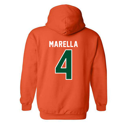 Miami - NCAA Women's Soccer : samantha marella - Replica Shersey Hooded Sweatshirt-1