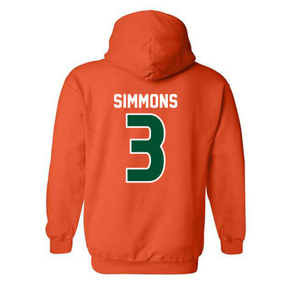 Miami - NCAA Women's Soccer : Noelle Simmons - Replica Shersey Hooded Sweatshirt-1