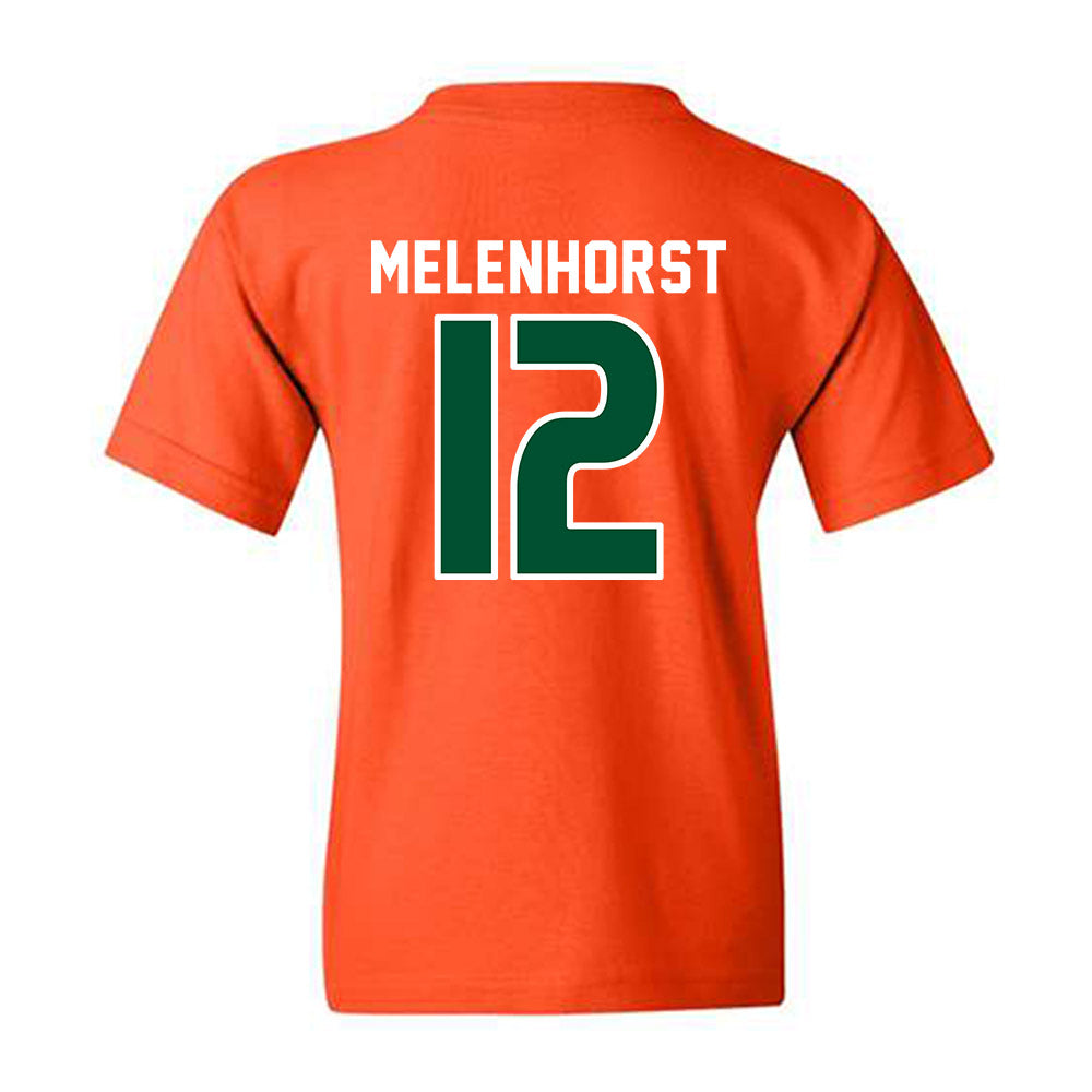 Miami - NCAA Women's Soccer : Teegan Melenhorst - Replica Shersey Youth T-Shirt-1
