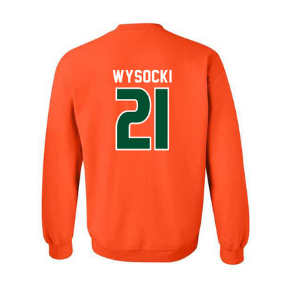 Miami - NCAA Women's Soccer : Carlie Wysocki - Replica Shersey Crewneck Sweatshirt-1