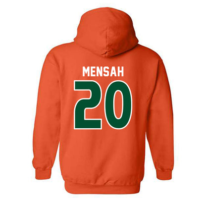 Miami - NCAA Women's Soccer : Grace Mensah - Replica Shersey Hooded Sweatshirt-1