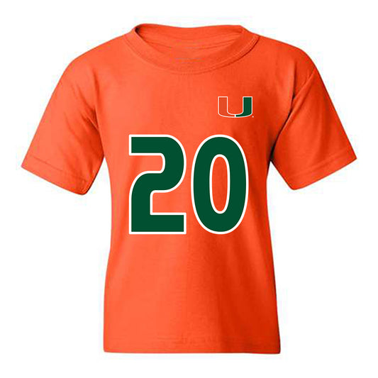 Miami - NCAA Women's Soccer : Grace Mensah - Replica Shersey Youth T-Shirt-0