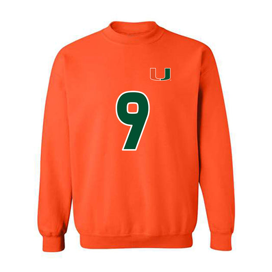 Miami - NCAA Women's Soccer : Zoie Fontenot - Replica Shersey Crewneck Sweatshirt-0