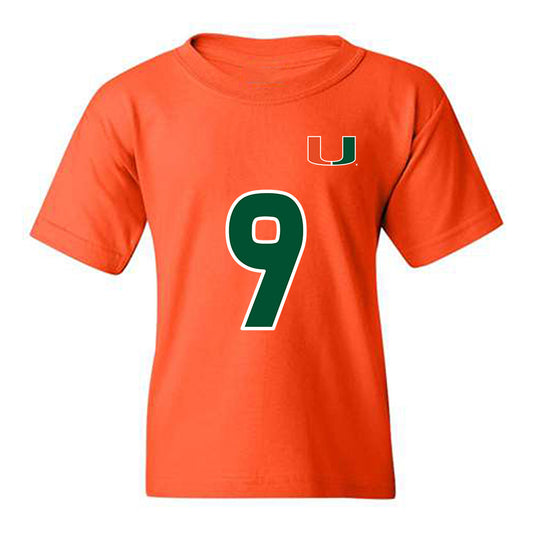 Miami - NCAA Women's Soccer : Zoie Fontenot - Replica Shersey Youth T-Shirt-0