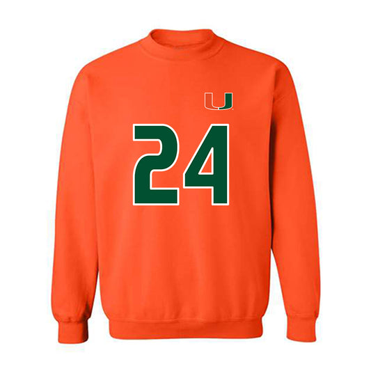Miami - NCAA Women's Soccer : Alyssa Stephenson - Replica Shersey Crewneck Sweatshirt-0