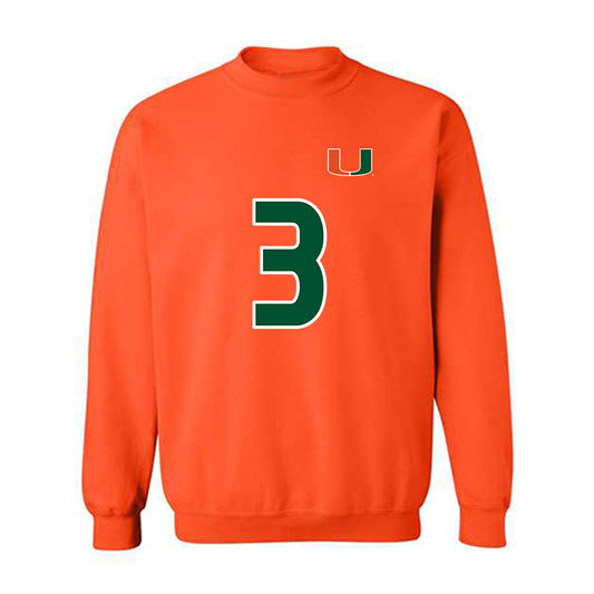 Miami - NCAA Women's Soccer : Noelle Simmons - Replica Shersey Crewneck Sweatshirt-0