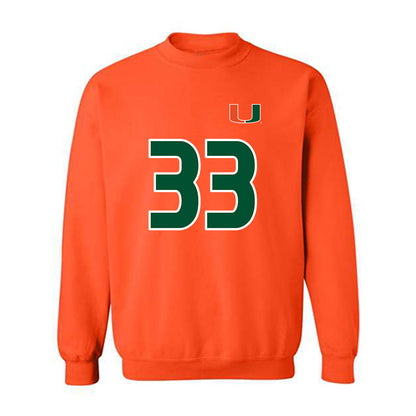 Miami - NCAA Women's Soccer : Atlee Olofson - Replica Shersey Crewneck Sweatshirt-0