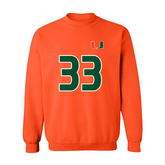 Miami - NCAA Women's Soccer : Atlee Olofson - Replica Shersey Crewneck Sweatshirt-0
