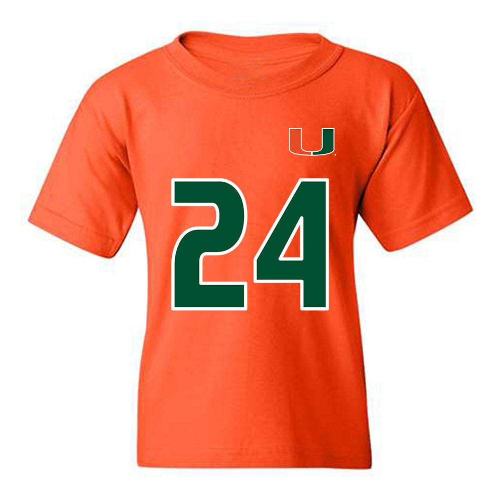 Miami - NCAA Women's Soccer : Alyssa Stephenson - Replica Shersey Youth T-Shirt-0