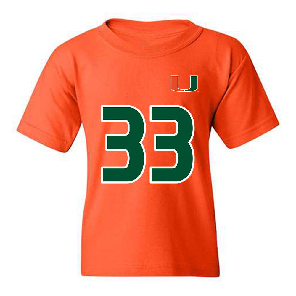Miami - NCAA Women's Soccer : Atlee Olofson - Replica Shersey Youth T-Shirt-0