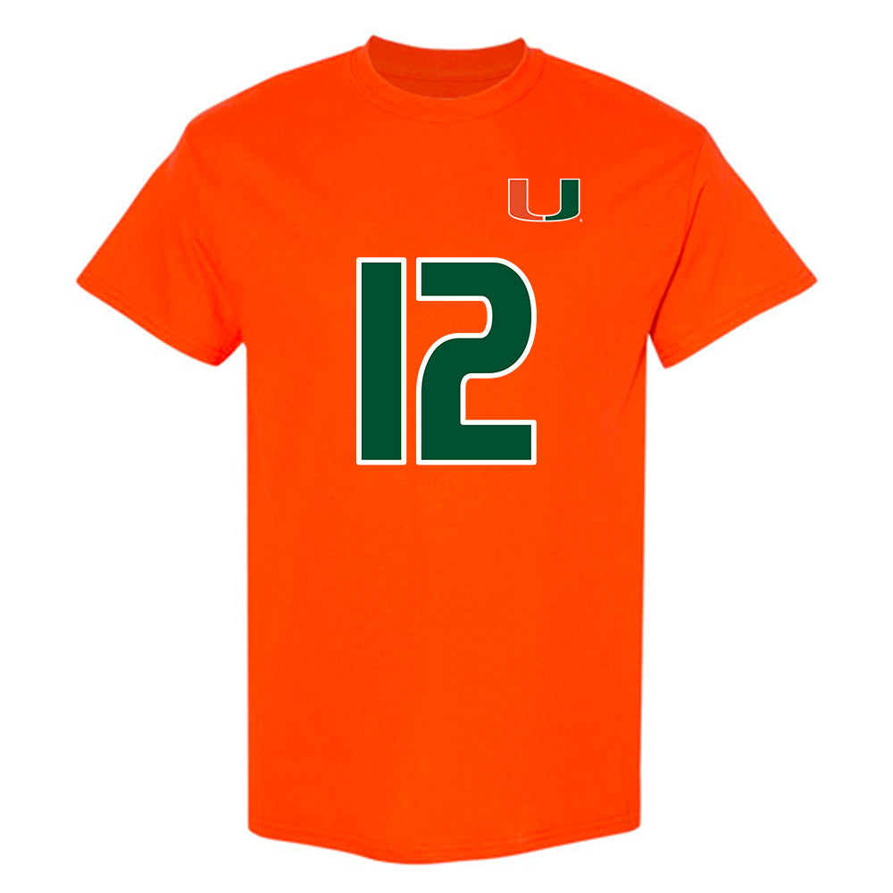 Miami - NCAA Women's Soccer : Teegan Melenhorst - Replica Shersey T-Shirt-0