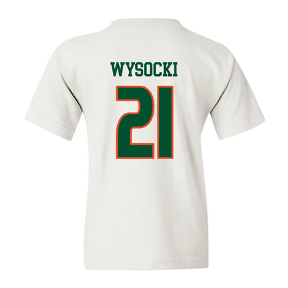 Miami - NCAA Women's Soccer : Carlie Wysocki - Replica Shersey Youth T-Shirt-1