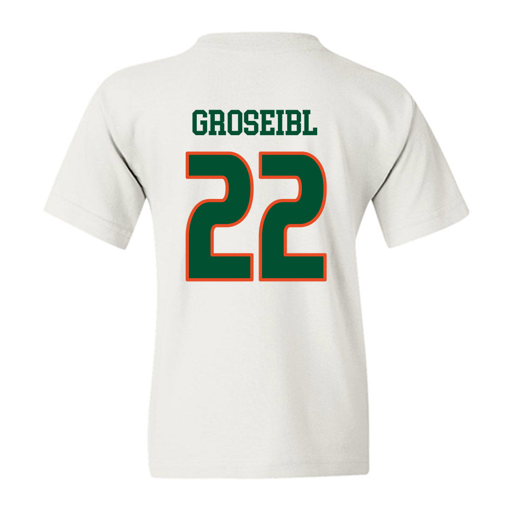 Miami - NCAA Women's Soccer : Sara Groseibl - Replica Shersey Youth T-Shirt-1