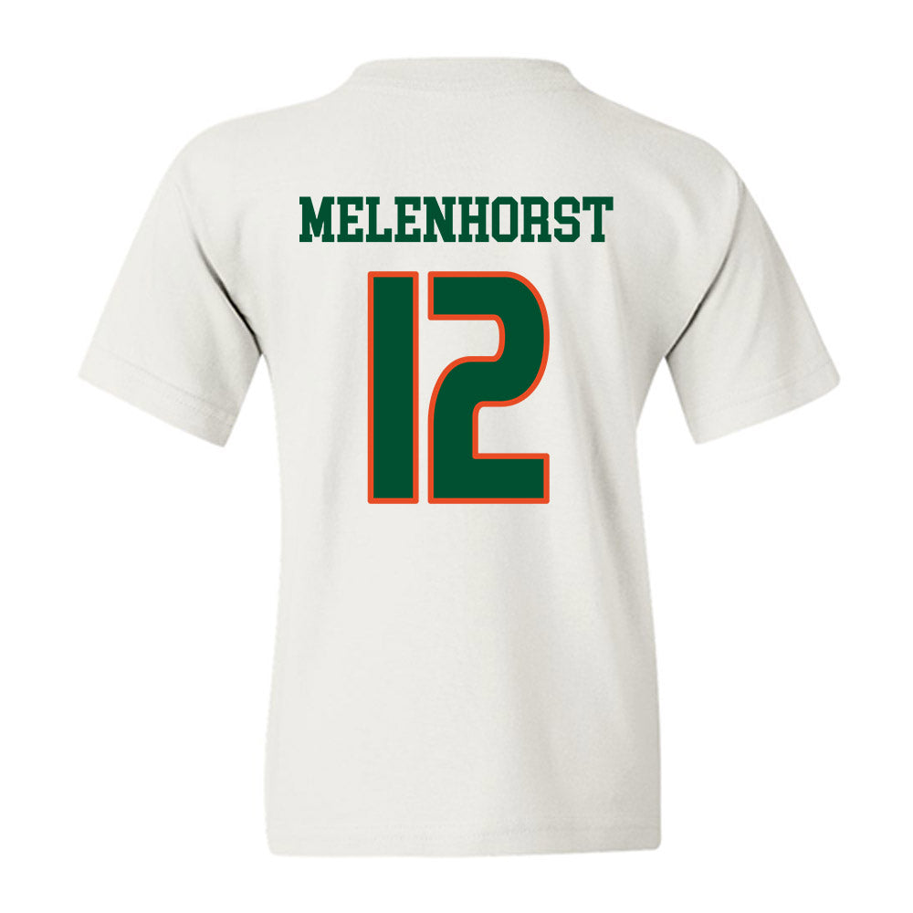 Miami - NCAA Women's Soccer : Teegan Melenhorst - Replica Shersey Youth T-Shirt-1