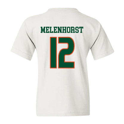 Miami - NCAA Women's Soccer : Teegan Melenhorst - Replica Shersey Youth T-Shirt-1