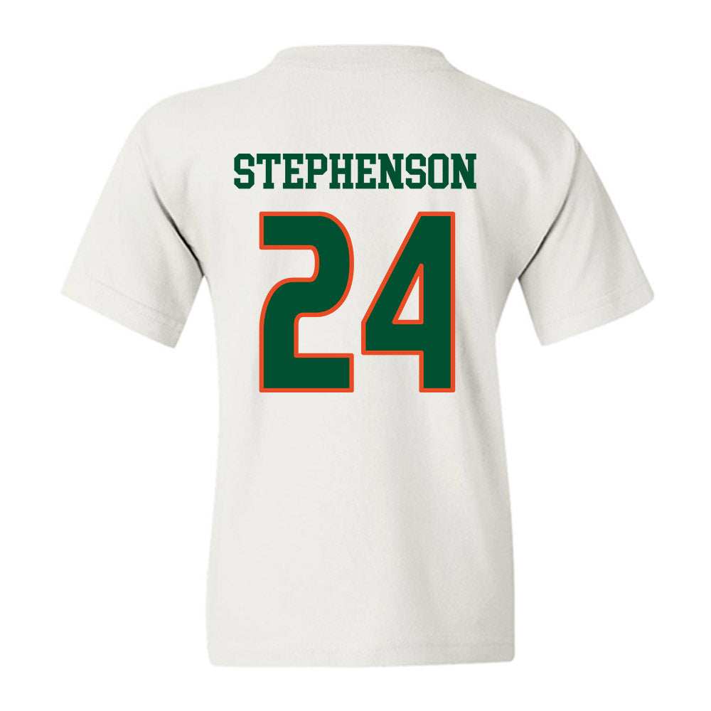 Miami - NCAA Women's Soccer : Alyssa Stephenson - Replica Shersey Youth T-Shirt-1
