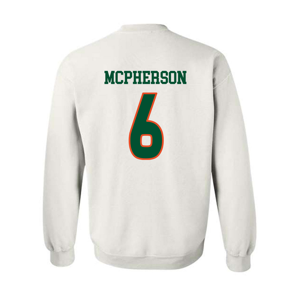 Miami - NCAA Women's Soccer : Jaileah Mcpherson - Replica Shersey Crewneck Sweatshirt-1