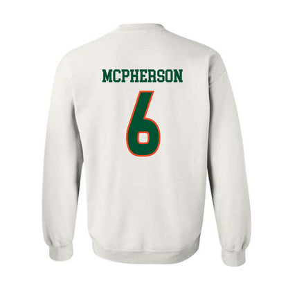 Miami - NCAA Women's Soccer : Jaileah Mcpherson - Replica Shersey Crewneck Sweatshirt-1