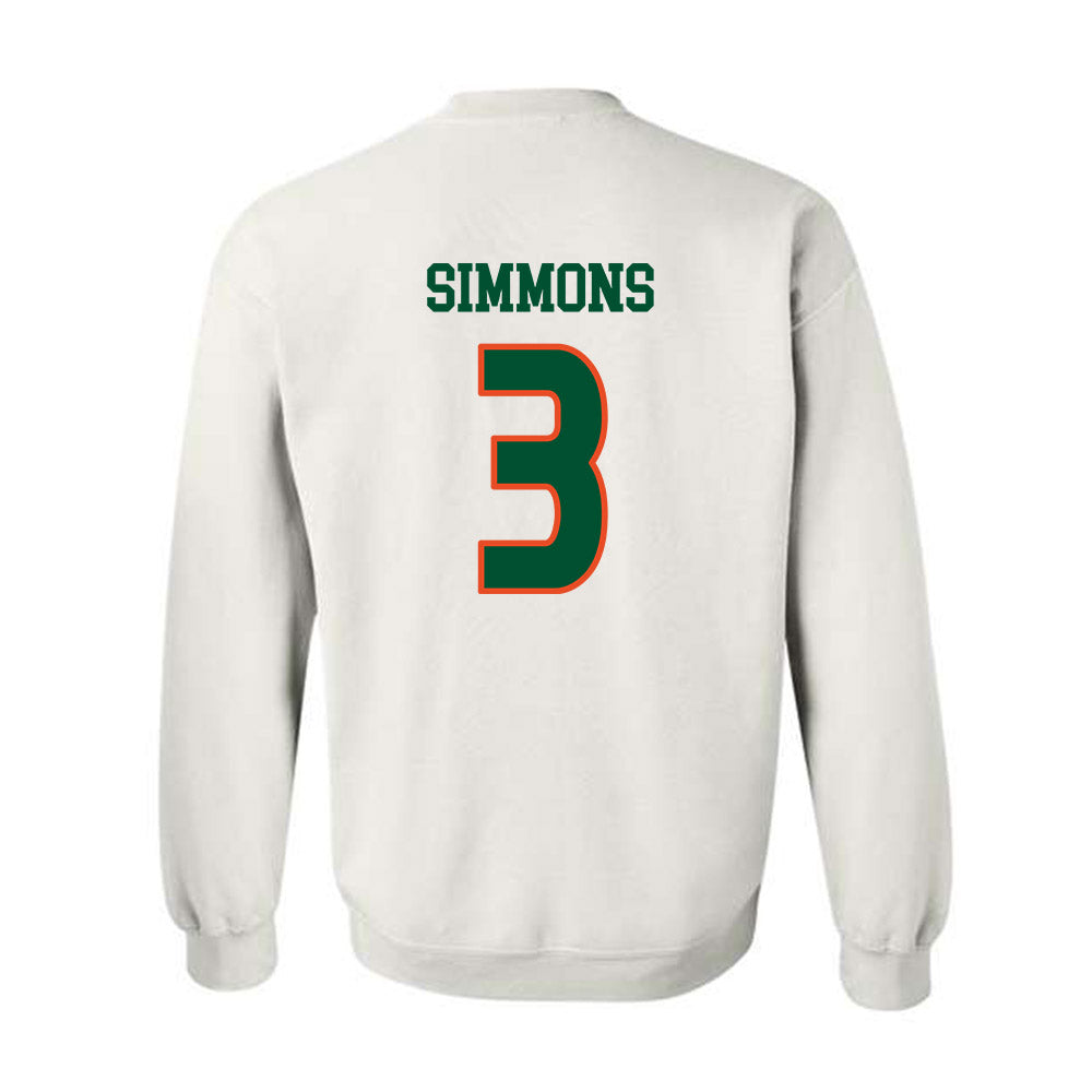 Miami - NCAA Women's Soccer : Noelle Simmons - Replica Shersey Crewneck Sweatshirt-1