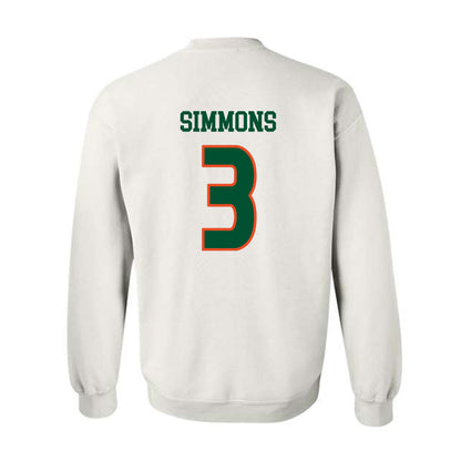 Miami - NCAA Women's Soccer : Noelle Simmons - Replica Shersey Crewneck Sweatshirt-1