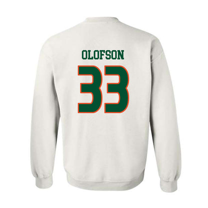 Miami - NCAA Women's Soccer : Atlee Olofson - Replica Shersey Crewneck Sweatshirt-1