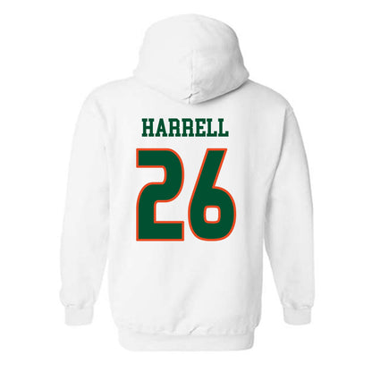 Miami - NCAA Women's Soccer : Dakota Harrell - Replica Shersey Hooded Sweatshirt-1