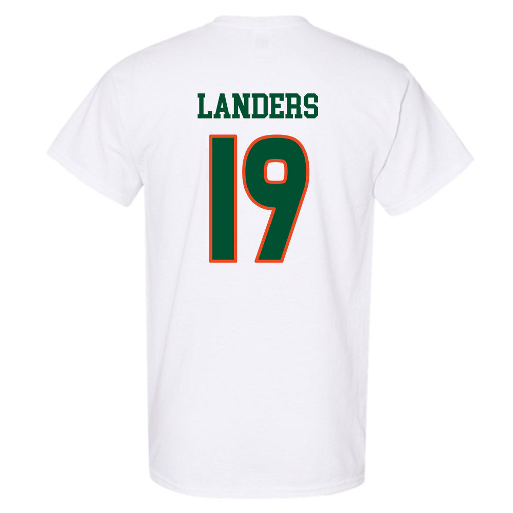 Miami - NCAA Women's Soccer : Maddie Landers - Replica Shersey T-Shirt-1