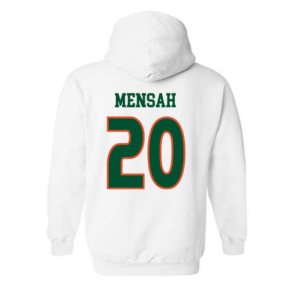 Miami - NCAA Women's Soccer : Grace Mensah - Replica Shersey Hooded Sweatshirt-1