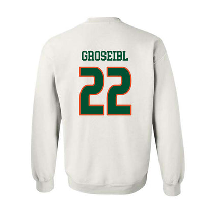 Miami - NCAA Women's Soccer : Sara Groseibl - Replica Shersey Crewneck Sweatshirt-1