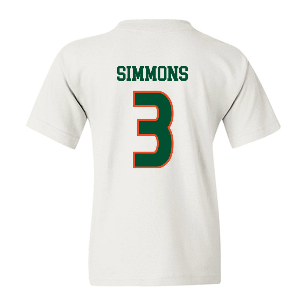 Miami - NCAA Women's Soccer : Noelle Simmons - Replica Shersey Youth T-Shirt-1