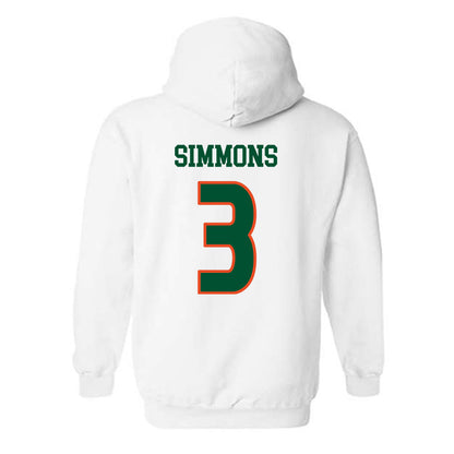 Miami - NCAA Women's Soccer : Noelle Simmons - Replica Shersey Hooded Sweatshirt-1