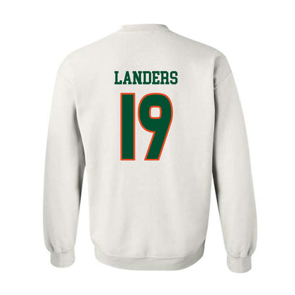 Miami - NCAA Women's Soccer : Maddie Landers - Replica Shersey Crewneck Sweatshirt-1