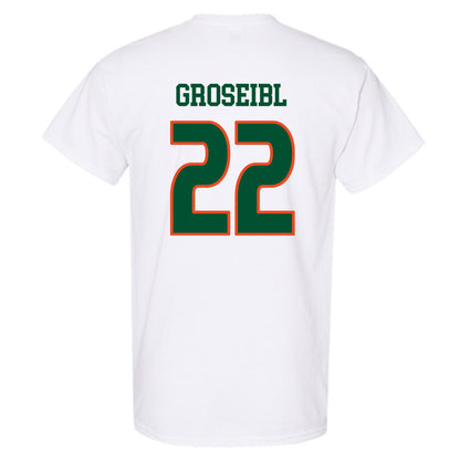 Miami - NCAA Women's Soccer : Sara Groseibl - Replica Shersey T-Shirt-1