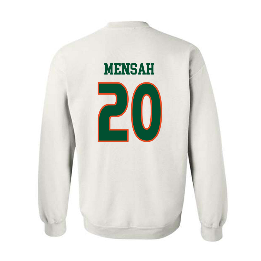 Miami - NCAA Women's Soccer : Grace Mensah - Replica Shersey Crewneck Sweatshirt-1