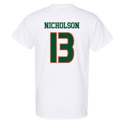 Miami - NCAA Women's Soccer : Crosby Nicholson - Replica Shersey T-Shirt-1