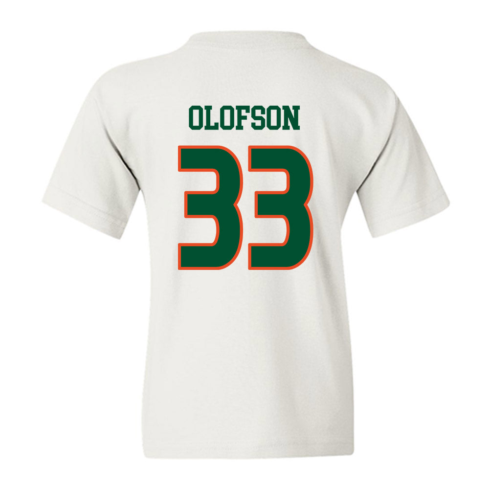 Miami - NCAA Women's Soccer : Atlee Olofson - Replica Shersey Youth T-Shirt-1