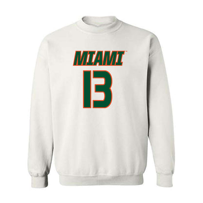Miami - NCAA Women's Soccer : Crosby Nicholson - Replica Shersey Crewneck Sweatshirt-0