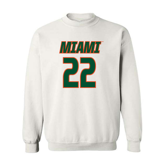 Miami - NCAA Women's Soccer : Sara Groseibl - Replica Shersey Crewneck Sweatshirt-0