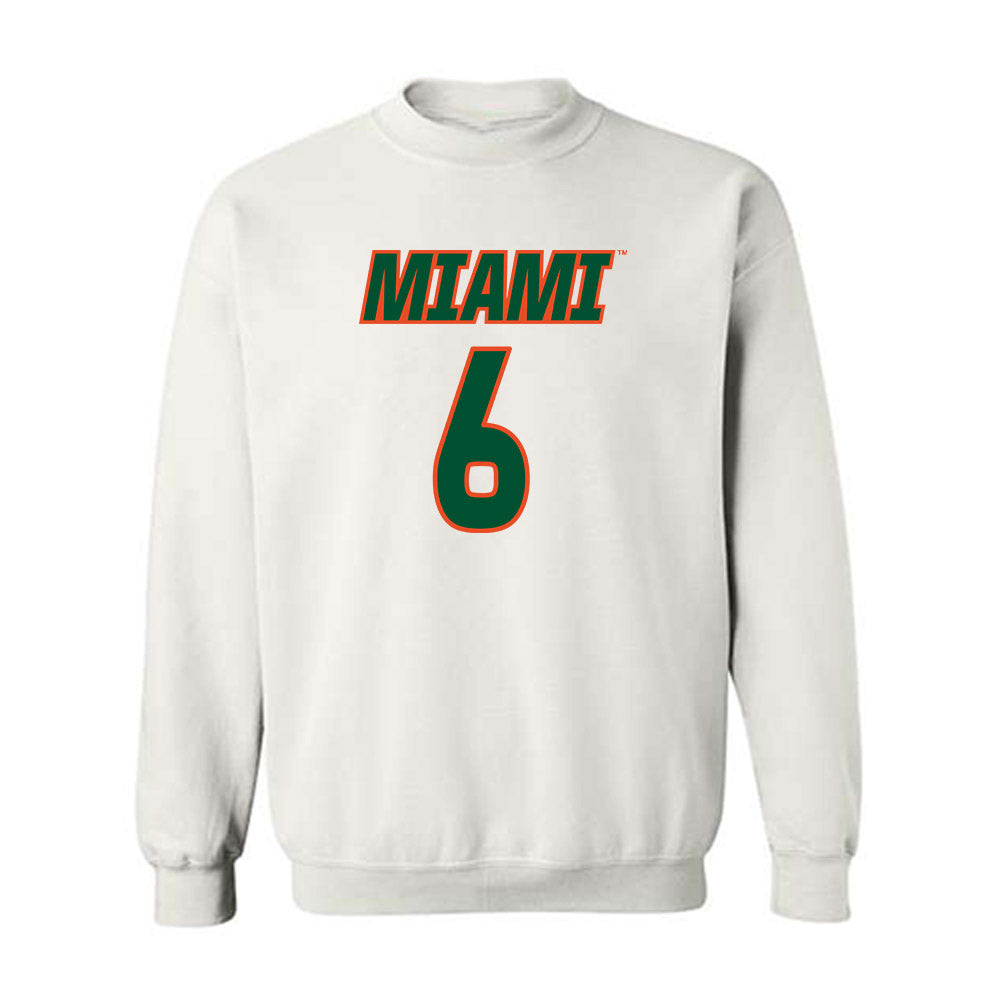 Miami - NCAA Women's Soccer : Jaileah Mcpherson - Replica Shersey Crewneck Sweatshirt-0