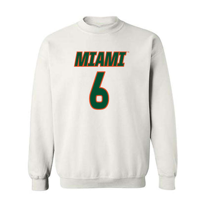 Miami - NCAA Women's Soccer : Jaileah Mcpherson - Replica Shersey Crewneck Sweatshirt-0