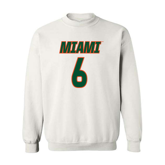 Miami - NCAA Women's Soccer : Jaileah Mcpherson - Replica Shersey Crewneck Sweatshirt-0