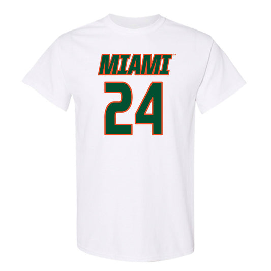 Miami - NCAA Women's Soccer : Alyssa Stephenson - Replica Shersey T-Shirt-0