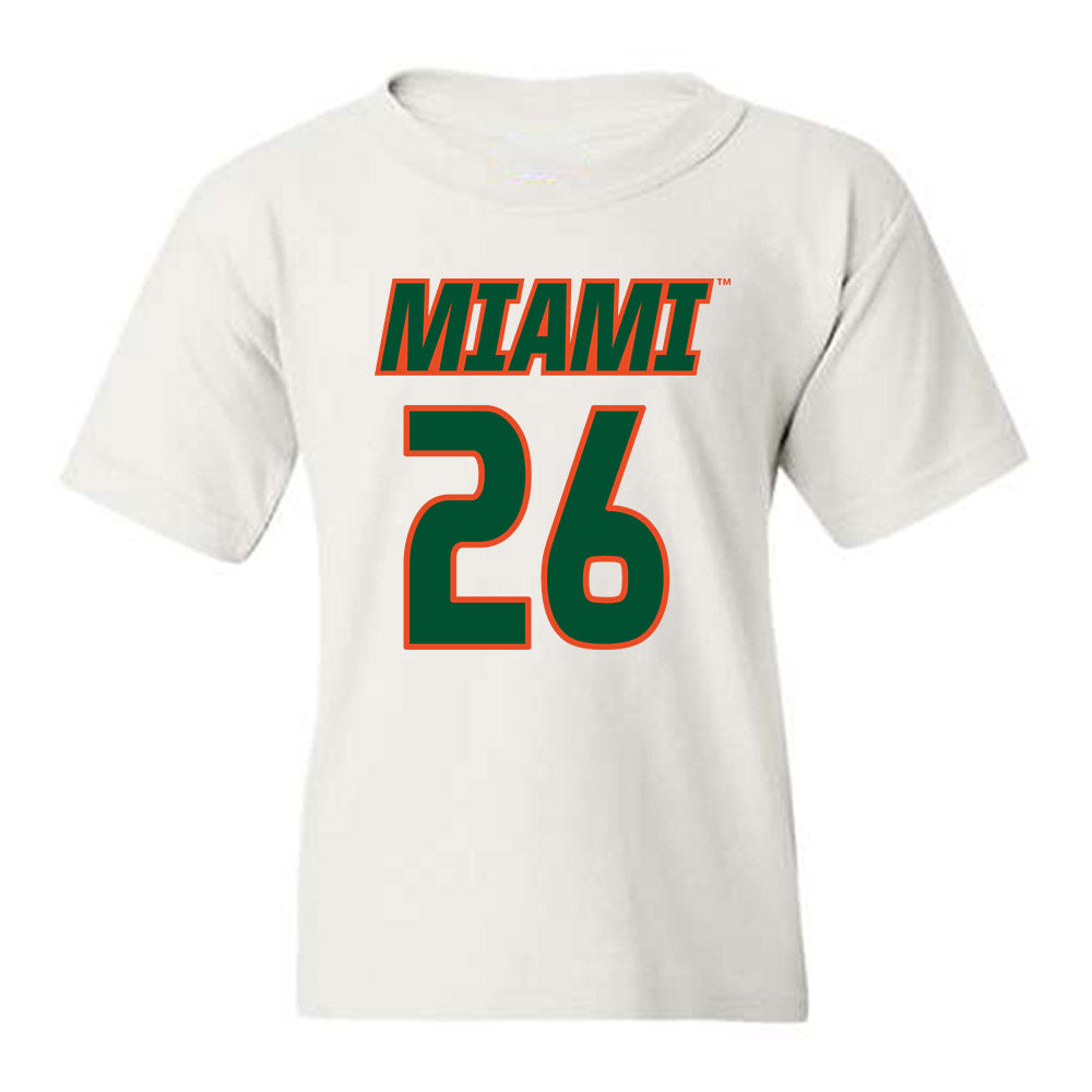 Miami - NCAA Women's Soccer : Dakota Harrell - Replica Shersey Youth T-Shirt-0